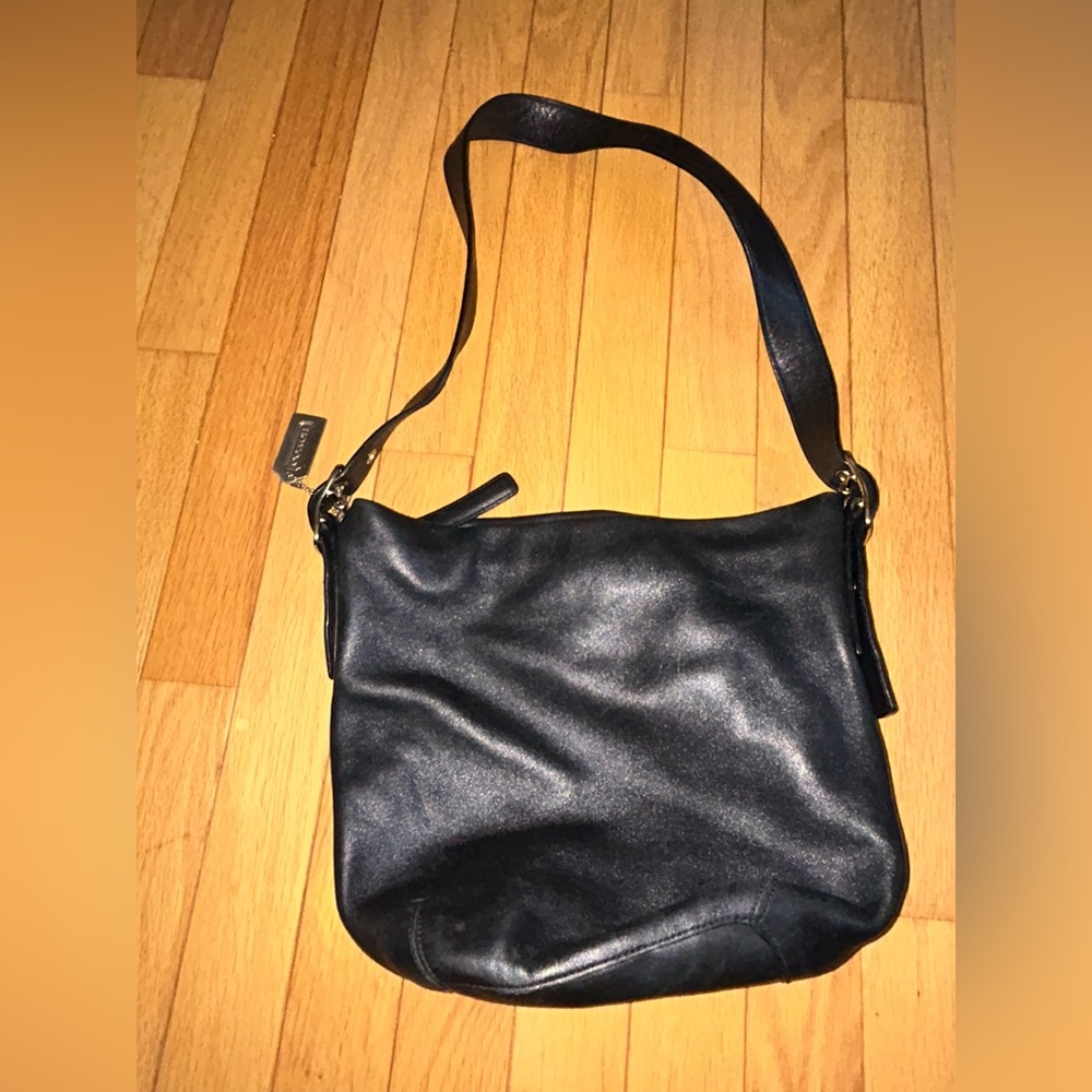 Coach Black Leather Shoulder Bag